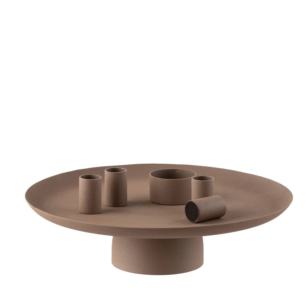 Matthæus Tablett D30 cm mit Kerzenhalter